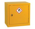 Lockable 1 Door Flammable Cabinet, Steel, 457mm, Yellow